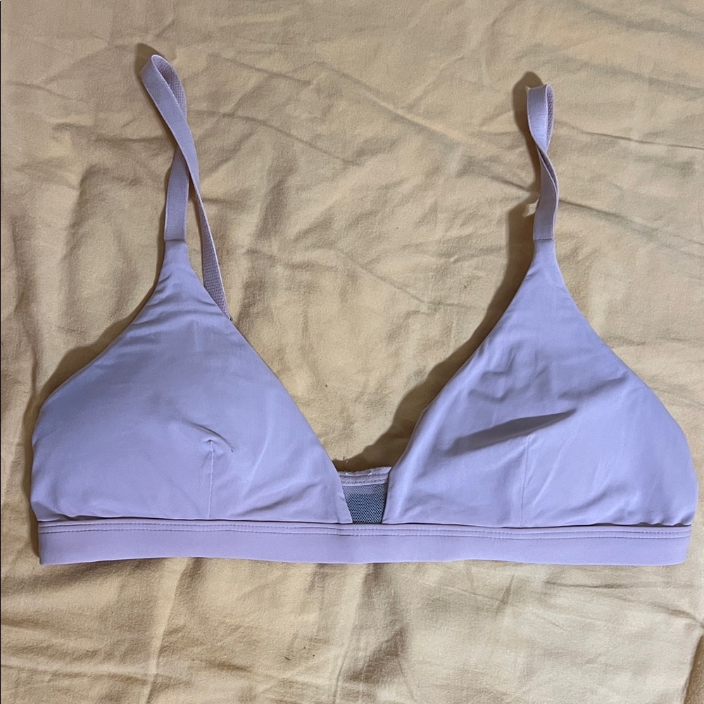 Elegant light mauve pink Triangle Bralette